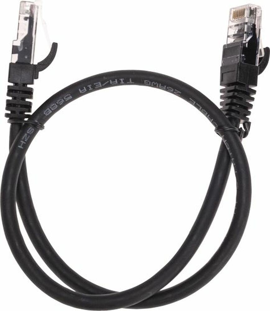 REXANT 02-0292-05 Патч-корд U/UTP, CAT 6, RJ45-RJ45, 26AWG, LSZH, черный, 0,5м REXANT