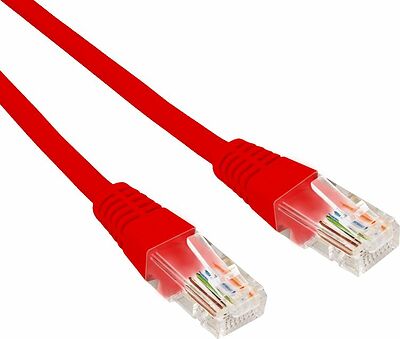 REXANT 02-0293-03 Патч-корд U/UTP, CAT 6, RJ45-RJ45, 26AWG, LSZH, красный, 0,3м REXANT