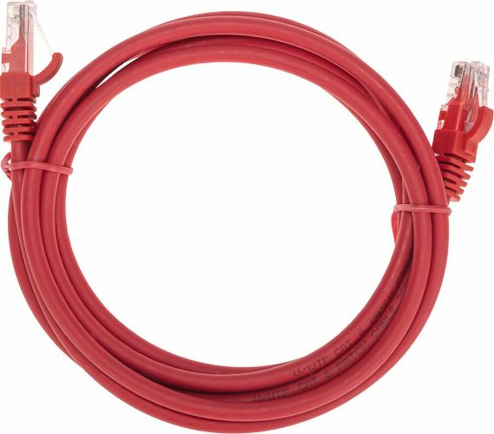 REXANT 02-0293-2 Патч-корд U/UTP, CAT 6, RJ45-RJ45, 26AWG, LSZH, красный, 2м REXANT