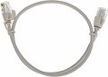 REXANT 02-0380-05 Патч-корд U/UTP, CAT 6A (10G), RJ45-RJ45, 28AWG, LSZH, серый, 0,5м REXANT