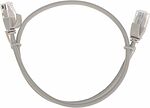 REXANT 02-0380-05 Патч-корд U/UTP, CAT 6A (10G), RJ45-RJ45, 28AWG, LSZH, серый, 0,5м REXANT
