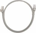 REXANT 02-0380-1 Патч-корд U/UTP, CAT 6A (10G), RJ45-RJ45, 28AWG, LSZH, серый, 1м REXANT