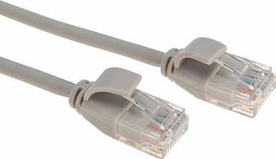 REXANT 02-0380-2 Патч-корд U/UTP, CAT 6A (10G), RJ45-RJ45, 28AWG, LSZH, серый, 2м REXANT