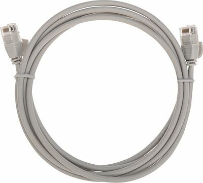 REXANT 02-0380-2 Патч-корд U/UTP, CAT 6A (10G), RJ45-RJ45, 28AWG, LSZH, серый, 2м REXANT
