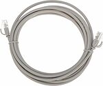 REXANT 02-0380-3 Патч-корд U/UTP, CAT 6A (10G), RJ45-RJ45, 28AWG, LSZH, серый, 3м REXANT