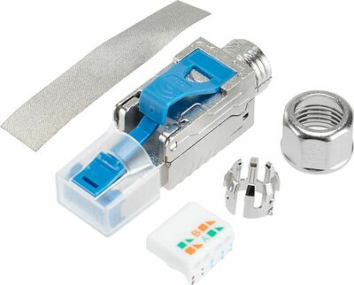REXANT 02-0381 Разъем RJ-45(8P8C) полевой заделки под витую пару, FTP, CAT 6 (50 µ quot;/ 50 микродюймов) серия PRO REXANT
