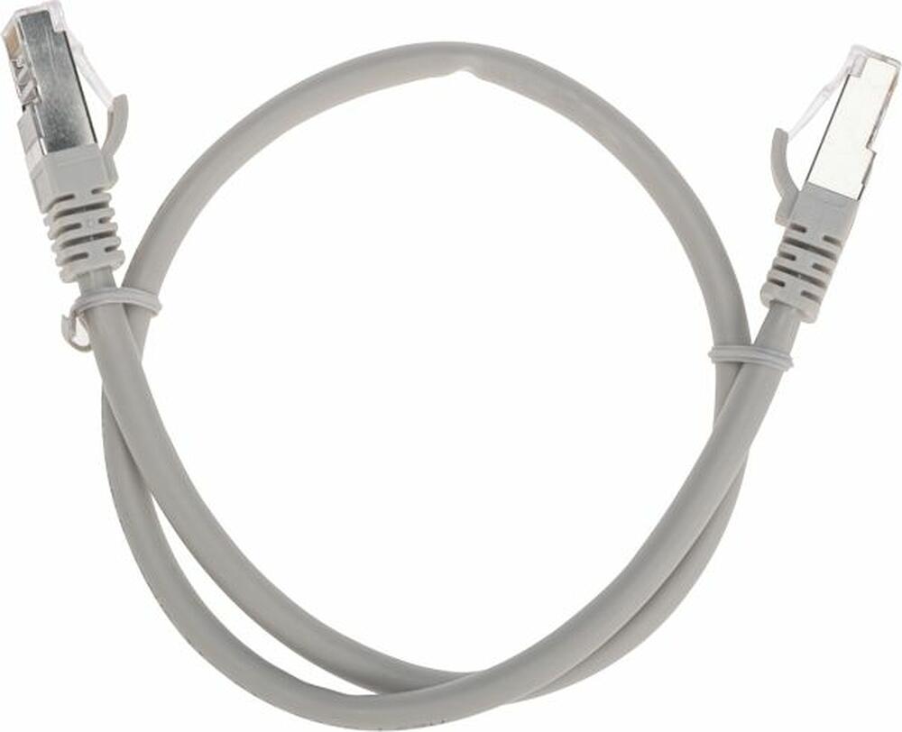 REXANT 02-0390-05 Патч-корд S/FTP, CAT 6A (10G), RJ45-RJ45, 28AWG, LSZH, серый, 0,5м REXANT