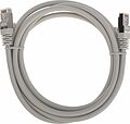 REXANT 02-0390-2 Патч-корд S/FTP, CAT 6A (10G), RJ45-RJ45, 28AWG, LSZH, серый, 2м REXANT