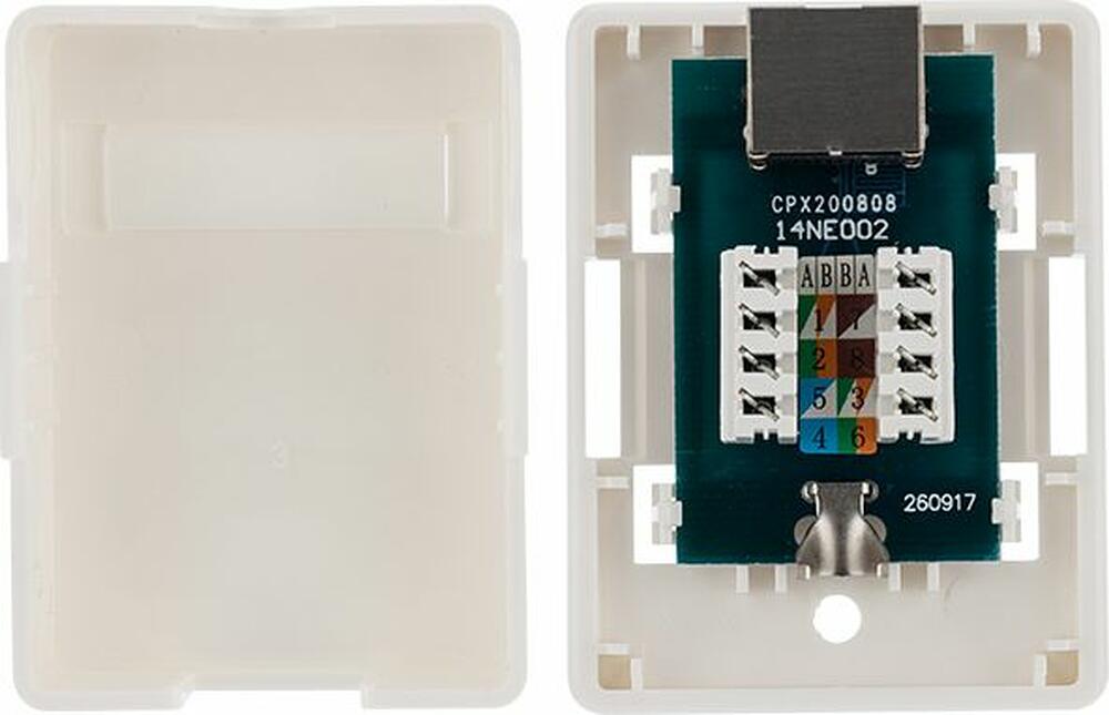 REXANT 03-0142 Розетка компьютерная внешняя, 1-порт FTP RJ-45 (8P8C), CAT 6 REXANT