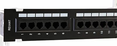 REXANT 04-0020 Панель коммутационная настенная, 12 портов, UTP, RJ-45, CAT 5e REXANT