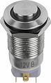 REXANT 06-0342-A Кнопка антивандальная Ø12 12В(LED) Б/Фикс (4с) OFF-(ON) красная (A-12-C2) REXANT (в упак. 1шт.)