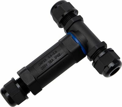 REXANT 07-5962 Кабельный коннектор T-образный (3PIN 0,5-2,5мм2) IP68 REXANT