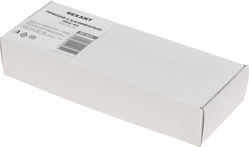 REXANT 09-3173 Припой с канифолью ПОС-61, 100г, Ø2мм, (олово 61%, свинец 39%), катушка REXANT
