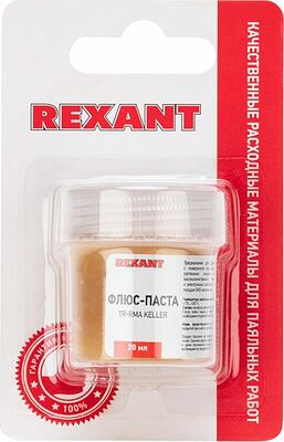 REXANT 09-3691-1 Флюс для пайки, паста TR-RMA KELLER, 20мл, банка, блистер REXANT 