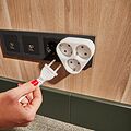 REXANT 11-1069 Тройник электрический пирамида 16А с/з белый REXANT REXANT 11-1069 Тройник электрический пирамида 16А с/з белый REXANT