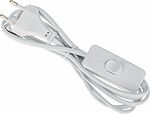 REXANT 11-1133 Шнур сетевой с выключателем 2х0,75 мм² 1,8м белый REXANT