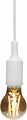 REXANT 11-8884 Патрон E27 силиконовый со шнуром 1м белый REXANT