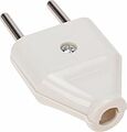 REXANT 11-8946 Вилка прямая без з/к 6А плоская белая REXANT