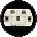 REXANT 11-8980 Розетка штепсельная карболитовая открытой установки б/з 16А, черная REXANT
