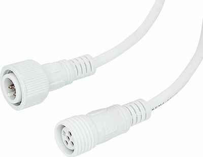 REXANT 11-9450 Соединительный кабель (5pin) герметичный (IP67) 5х0.5мм² белый REXANT