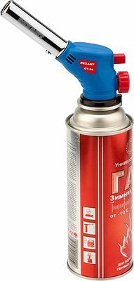 REXANT 12-0034 Газовая горелка-насадка GT-34 360° с пьезоподжигом REXANT