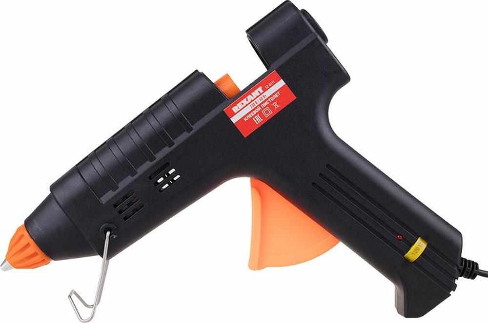 REXANT 12-0111 Пистолет клеевой, 60Вт, Ø11мм, настройка температуры 120..240℃, кейс REXANT