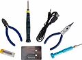 REXANT 12-0168 Набор для пайки №16 (USB-паяльник 8Вт, кусачки, тонкогубцы, подставка, припой, отвертка) REXANT