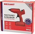 REXANT 12-1553 Пистолет клеевой, 60Вт, Ø11мм, ЭКСПЕРТ, аккумуляторный, коробка REXANT