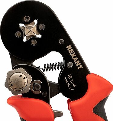 REXANT 12-3216-1 Кримпер HT-16-4 для обжима штыревых наконечников 0,08-16,0мм², с регулятором прижимного усилия REXANT