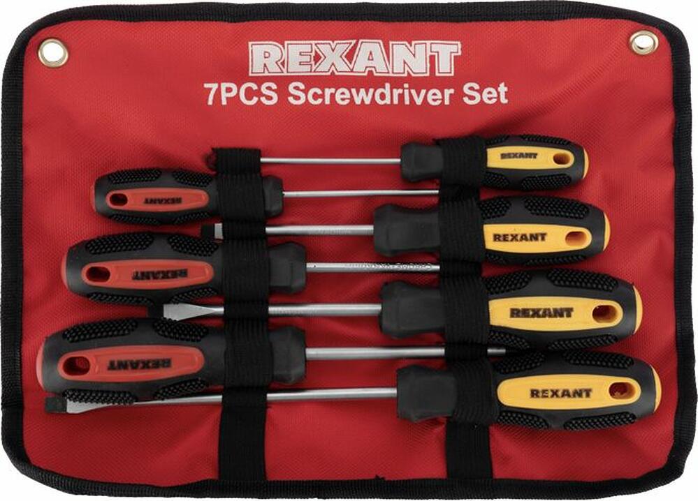 REXANT 12-4703 Набор отверток 7 предметов (крестовые и шлицевые) REXANT