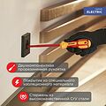 REXANT 12-4712 Отвертка шлицевая диэлектрическая SL4х100мм, до 1000В, двухкомпонентная рукоятка REXANT REXANT 12-4712 Отвертка шлицевая диэлектрическая SL4х100мм, до 1000В, двухкомпонентная рукоятка REXANT