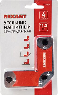REXANT 12-4839 Магнитный угольник-держатель для сварки на 4 угла, усилие 11,3 кг REXANT