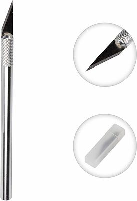 REXANT 12-4910 Нож с перовым лезвием 5 запасных лезвий (скальпель) REXANT