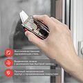 REXANT 12-4963 Скребок с выдвижным лезвием, обрезиненный корпус, 5 запасных лезвий в комплекте REXANT