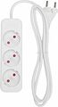 REXANT 13-4006 Удлинитель STANDARD 3 гнезда, 1,5м, 2х1,0мм², б/з, белый REXANT