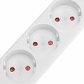 REXANT 13-4007 Удлинитель STANDARD 3 гнезда, 3м, 2х1,0мм², б/з, белый REXANT