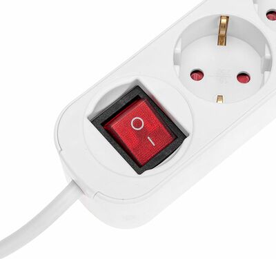 REXANT 13-4016 Удлинитель STANDARD 3 гнезда, 3м, 3х1,0мм², с/з, с выключателем, 2 USB, белый REXANT
