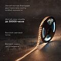 REXANT 141-637 Лента светодиодная 24В, SMD2835, 9,6Вт/м, 120 LED/м, 3000K, 10мм, 5м,IP20 REXANT