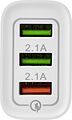 REXANT 16-0277 Сетевое зарядное устройство 3 x USB, 5V, 3 А + 1 А + 1 А, белое REXANT