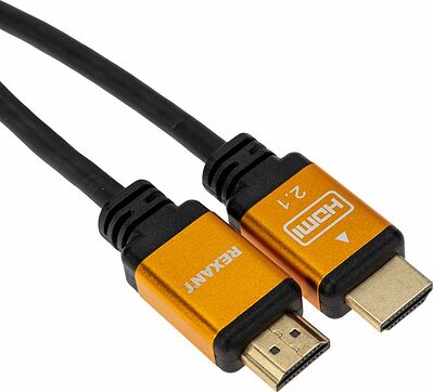 REXANT 17-6004 Кабель HDMI - HDMI 2.1, длина 2м, Gold REXANT