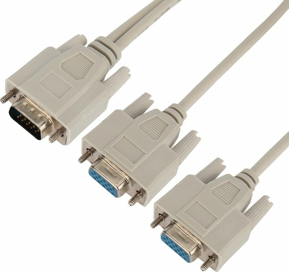 REXANT 17-6834 Переходник штекер VGA - 2 гнезда VGA, провод REXANT
