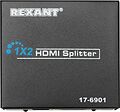 REXANT 17-6901 Делитель гнездо HDMI на 2 гнезда HDMI, металл REXANT