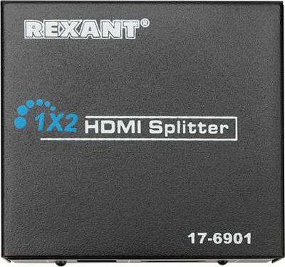 REXANT 17-6901 Делитель гнездо HDMI на 2 гнезда HDMI, металл REXANT