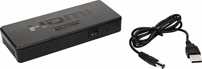 REXANT 17-6952 Делитель гнездо HDMI на 4 гнезда HDMI, пластик REXANT