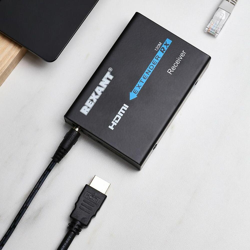 REXANT 17-6972 Приемник сигнала HDMI по витой паре RJ-45(8P8C) до 120м (1080p) REXANT