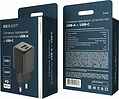 REXANT 18-2202 Сетевое зарядное устройство с двумя портами USB-A и Type-C, 20Вт GaN REXANT