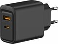 REXANT 18-2219 Сетевое зарядное устройство с портами USB-A и USB-C, 30Вт, черное REXANT REXANT 18-2219 Сетевое зарядное устройство с портами USB-A и USB-C, 30Вт, черное REXANT