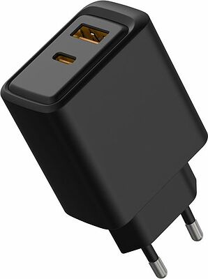 REXANT 18-2219 Сетевое зарядное устройство с портами USB-A и USB-C, 30Вт, черное REXANT