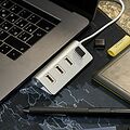 REXANT 18-4106 Разветвитель REXANT 4 USB-port серебристый