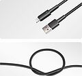 REXANT 18-7058 Кабель USB-A – Lightning, 2,4А, 1м, в черной нейлоновой оплетке, со световой индикацией REXANT REXANT 18-7058 Кабель USB-A – Lightning, 2,4А, 1м, в черной нейлоновой оплетке, со световой индикацией REXANT